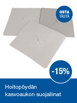 Hoitopöydän kasvoaukon suojaliinat