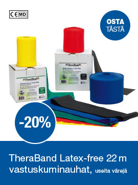TheraBand Latex-free 22 m vastuskuminauhat
