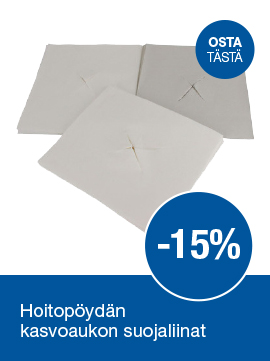 Hoitopöydän kasvoaukon suojaliinat