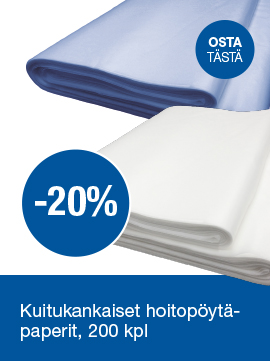 Kuitukankaiset hoitopöytäpaperit